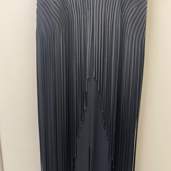 NWOT Designer Cocktail/Party Black Women's Dress with Beaded Straps Fringes - Picture 13 of 15